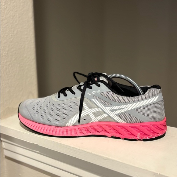 Asics FuzeX Lyte Athletic Running Shoes Sneakers Gray Pink T670N Women’s Sz 11.5 - Picture 5 of 11
